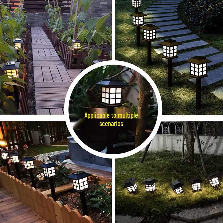 Solar Wasserdichte Außenwegleuchten - Villa, Garten, Terrasse, Rasen, Landschaftsbeleuchtung