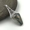 Natural Moss Agate Gemstone 925 Sterling Silver Jewelry Designer Pendant 2.91" AJP-420