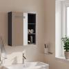 LED Lighted Mirror Cabinet Gray 45 X 13 X 52 Cm
