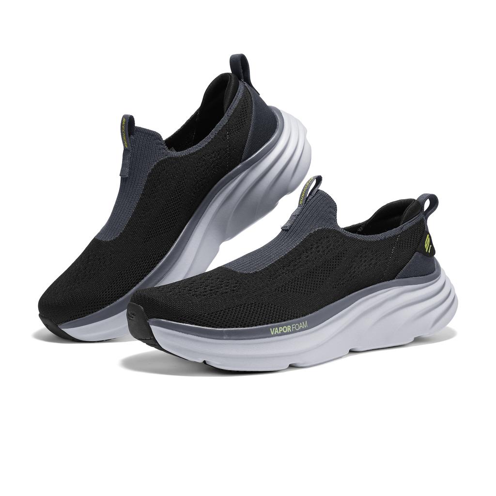 Skechers DLux Vapor Comfortable Fashion Versatile Low-Top Casual Shoes Men Sneaker Black 233061-BKMT