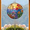 Beach Sunset Suncatcher Ornament Acrylic Window Decoration, Creative Lighting Craft Pendant Home Decoration Hanging