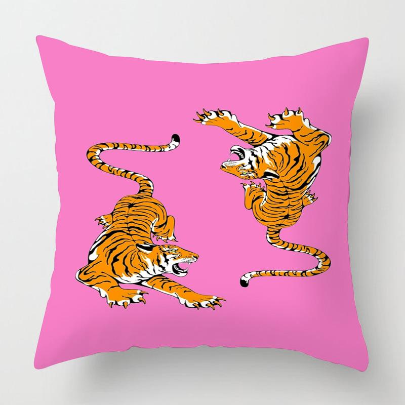 

Abstract Art Animal Theme Throw Pillow Cover 20x20 inch Cushion Cover Cafe Sofa Decorative throw pillow covers short plush 16x16Inch