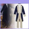 Fantasia Cosplay Steampunk de Presidente Infantil Tecido Macio Uniforme Retrô Para Meninos