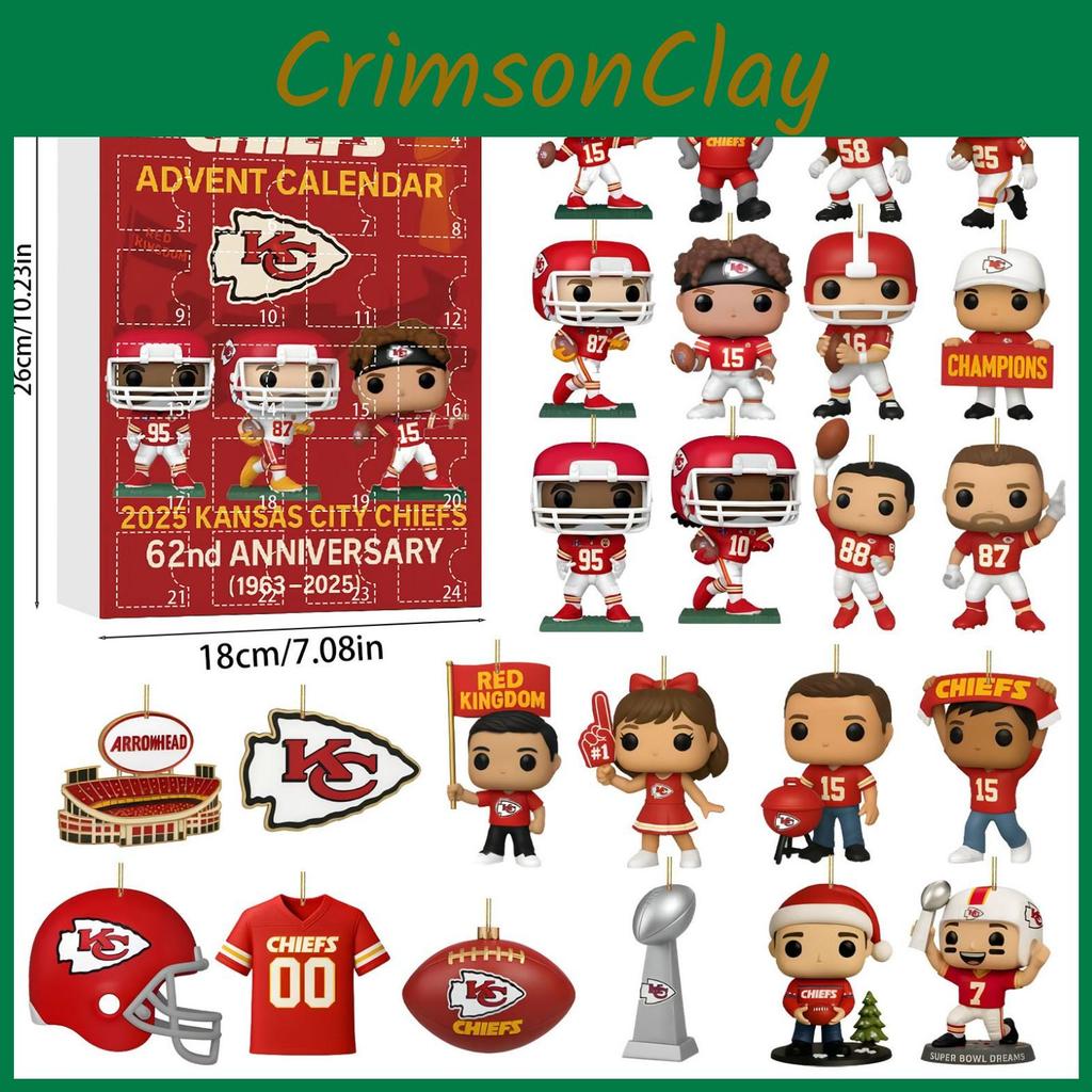 Christmas Blind Box Decor With Travis Kelce Football Theme For Holiday Gifts