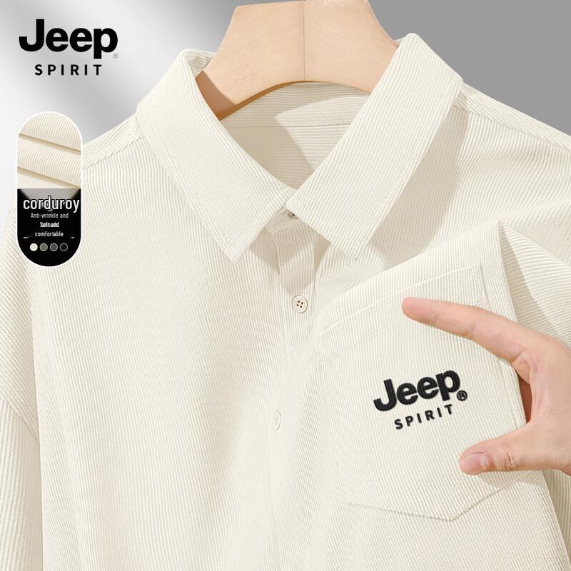 JEEP SPIRIT Men's Long Sleeve Casual Shirt