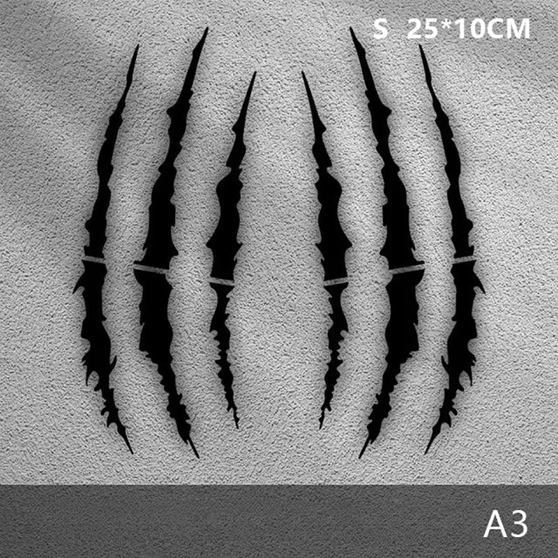 2Pcs Motorcycle Monster Claw Scratch Stickers Diy Motocross Helmet Body Vinyl Decals For Bmw Ktm Kawasaki Yamaha Suzuki Honda