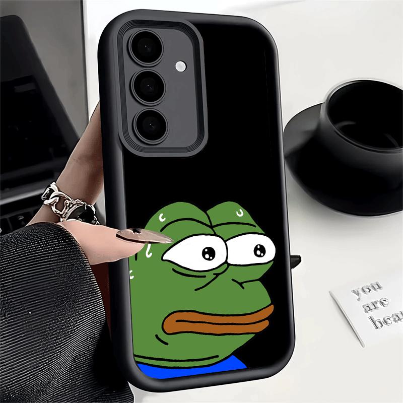 Phone Case for Samsung Galaxy S26 S25 Ultra S24 FE Funny Sad Forg P-Pepe Meme Shell S23 Plus S22 + S21 S20 5G Soft Silicone Fund