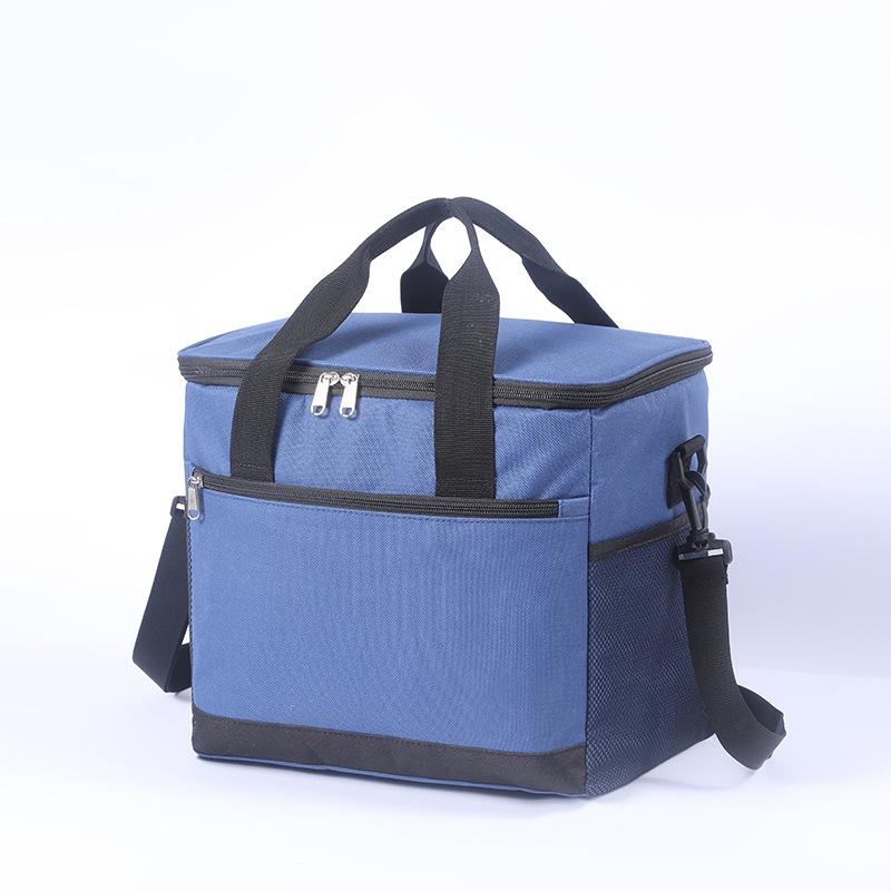 

Портативная изолированная сумка разных размеров, 20 л, термохолодильник, ланч-бокс для хранения свежести, сумка-бенто, сумки-тоут для кемпинга и пикника на открытом воздухе BLUE 33X21X29CM