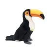 Realistic Plush Toucan Stuffed Animal Bird Toy 30cm Black Children's Doll Decoration
