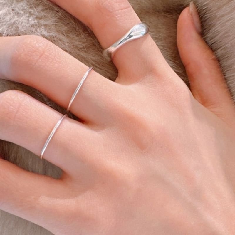 BEFORE MOONRISE [Silver 925] Classic Solid Rings SR1 - 5pcs
