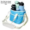 4-Compartment Drink Carrier Bag Large Capacity Insulated Water Bottle Holder Tumbler Tote With Adjustable Strap Travel, Picnic