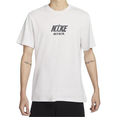 T Shirts Men's White Crew Neck Moderate FV3766-094