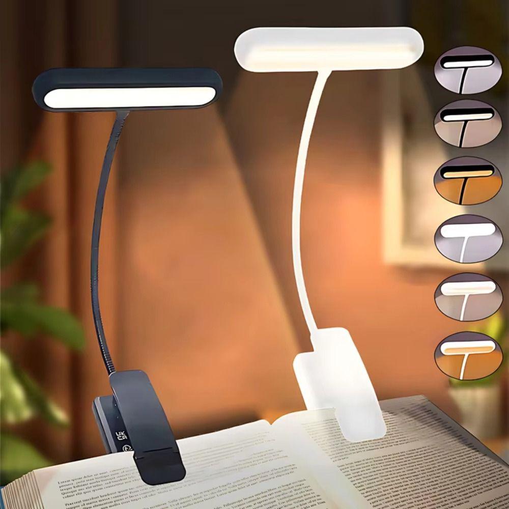 USB Rechargeable Reading Lamp Flexible Design Easy Clip Reading Light 3 Colors 14 LEDs Night Reading Lamp Night Reading