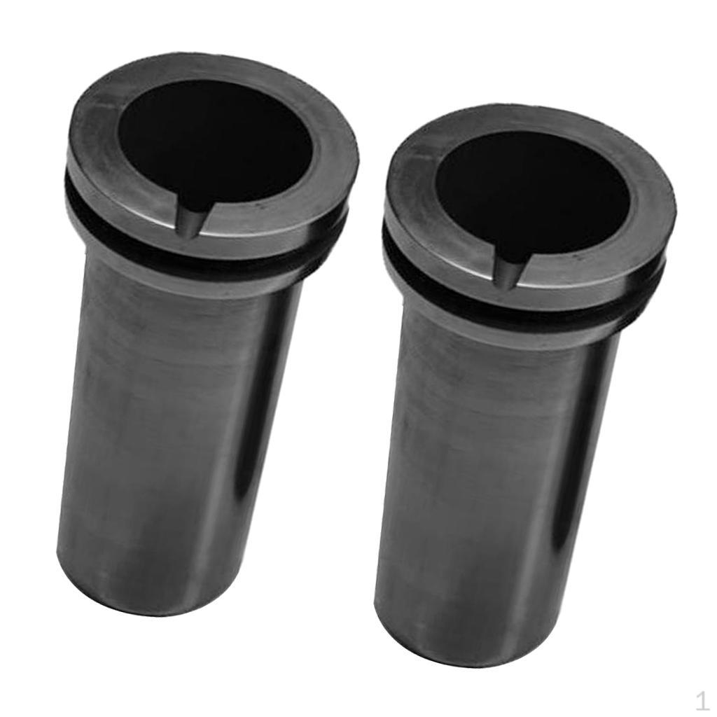 

2x 1 кг инструмент для плавки высокого тигля, черный цвет, 65x125 мм