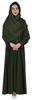 Bimba Women's  Abaya  Islamic Prayer Dress With  Hijab Scarf  Cuff On Sleeve  Muslim