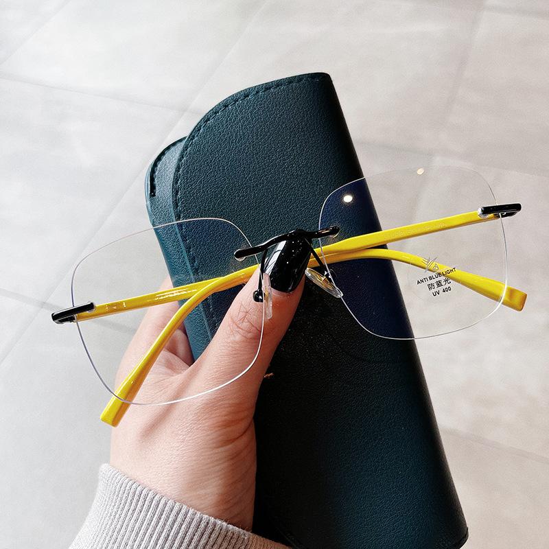 

New Style Rimless Men Women Eyeglass Frames Korean Style Blue Light Blocking Men S Glasses Good Quality Women Frame Glasses