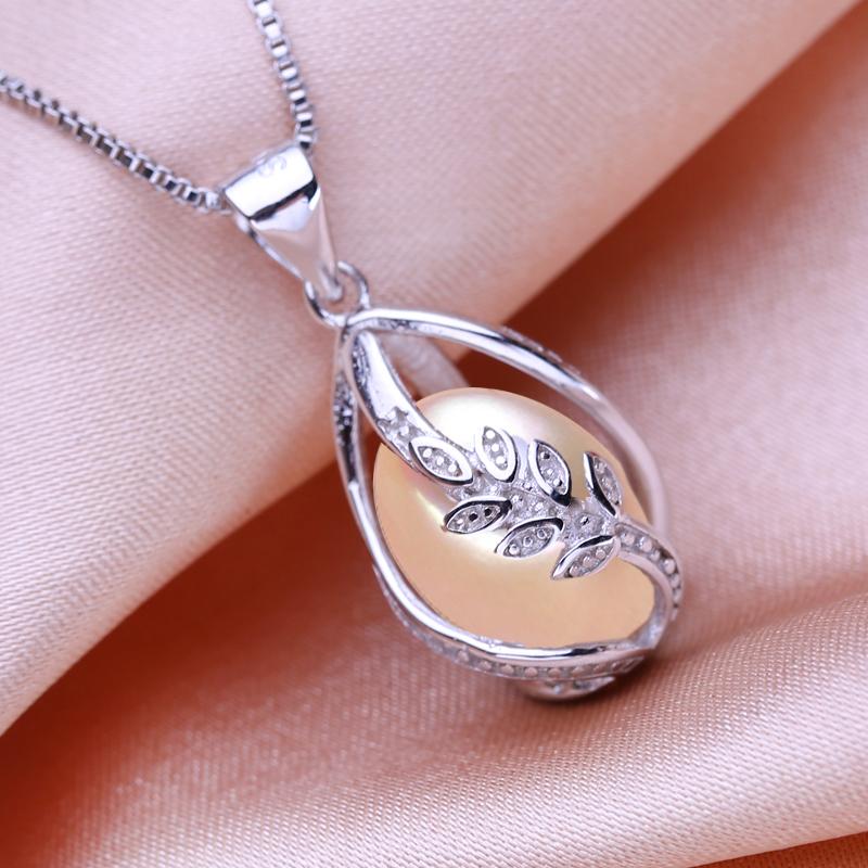 

Ожерелье SENIKO с пресноводным жемчугом, модное геометрическое ожерелье в виде клетки для женщин, ожерелье с листьями B