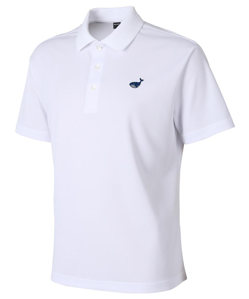 OKSTAR Mini Whale Embroidered Coolmax Polo Shirt Short Sleeve
