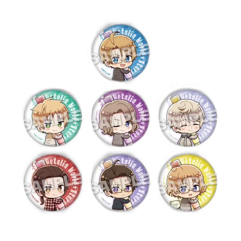 

Значок Hetalia Trading Can Oekakiccho 7 штук КОРОБКА WorldStars ver. Том 2