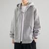 2025 Warm Fleece Hooded Zipper Cardigan - Korean Style Loose Fit for Couples