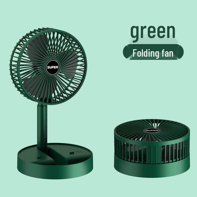 Five-Hole Mini Spray Fan: Portable, Folding, Clip-On, USB Chargeable Air Circulator with Light