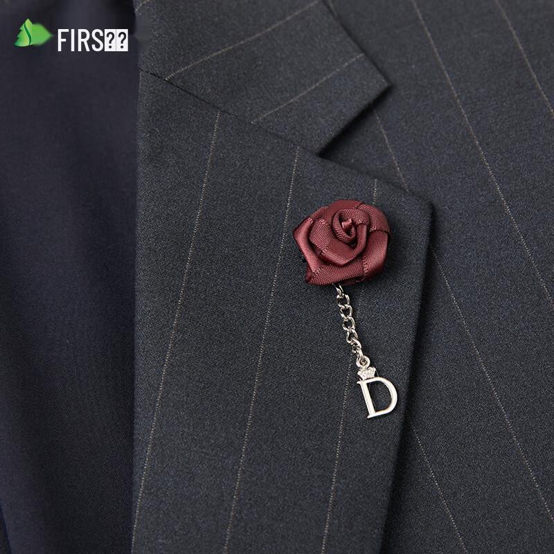 Shanshan Men's Striped Slim Fit Business Suit Set
