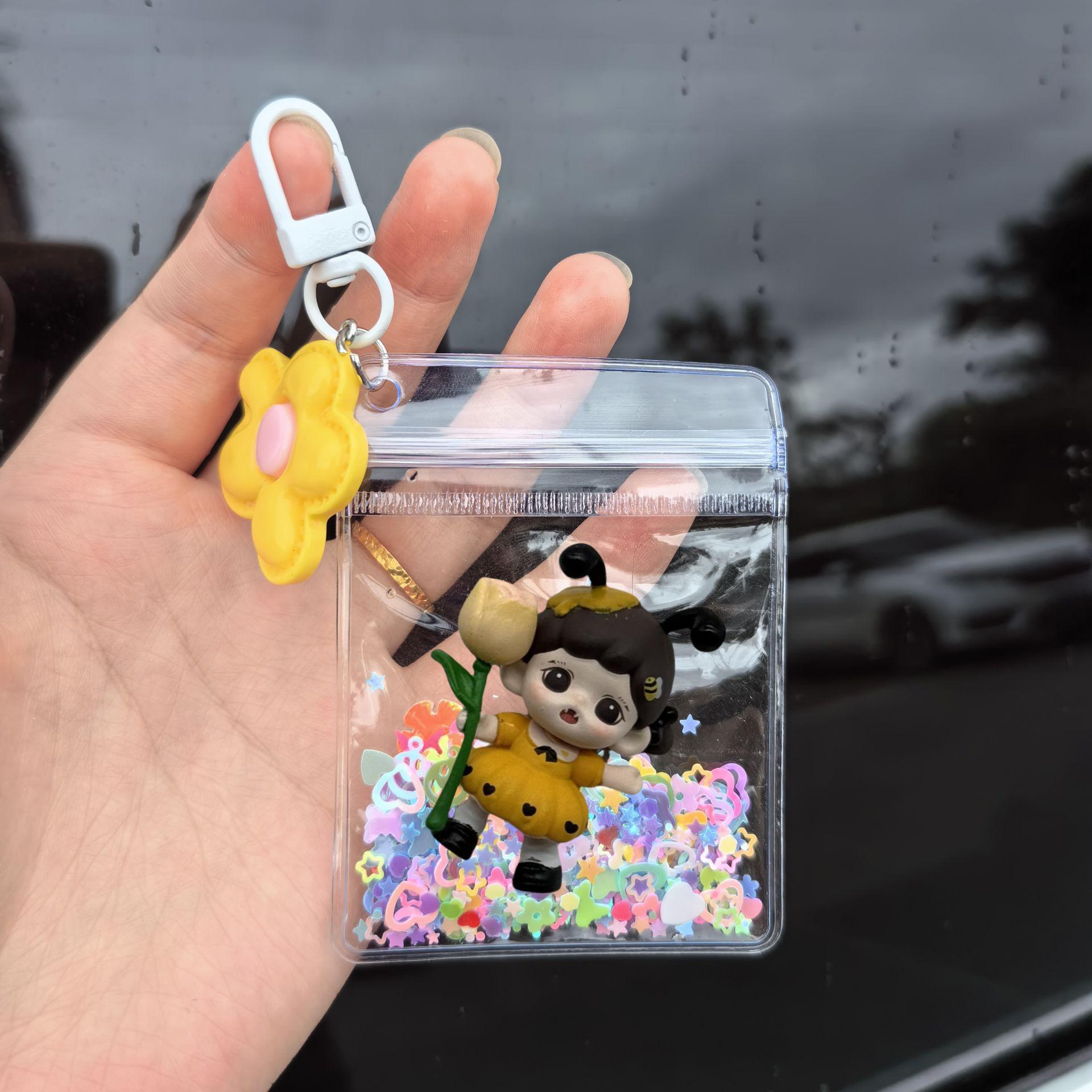 

Pop Mart Sister Change Baby Cute Keychain Pocket Pendant Cute Blind Box Bell Schoolbag Car Pendant Batch