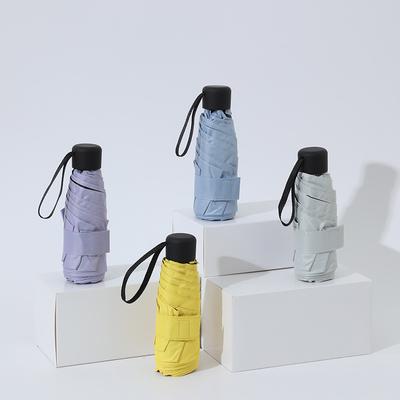 Parapluie de poche ultraléger et pliable pour femme, petit, coupe-vent, compact, pour voyage, pluie, homme, protection solaire, extérieur