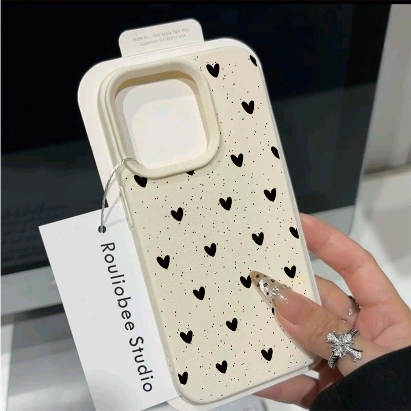Luxury Minimalist Polka Dots INS Couple Case For Xiaomi Redmi Note 14 13 12 Pro Plus 5G 4G 10 11 10S 11S 14C 12C 10C 9A A5 A3