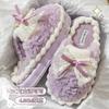 Cotton slippers women's winter new indoor home thick bottom non-slip warm plush slippers women