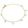 Green Amethyst Gemstone Handmade 925 Sterling Silver Jewelry Necklace 20" GK-6676