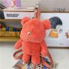 31Cm New Bear Plush Backpack Girl Boy Student Bag Cute Soft Plush Doll Bear Bag Personalized Fashion Backpack Doll Birthday Gift