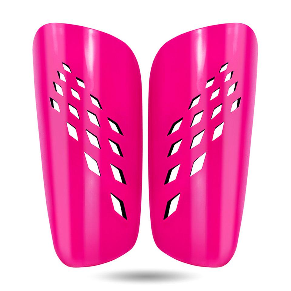 

Loogdeel Best Quality Football Shin Guard Adults Kids Professional Sport Soccer Leg Guards Hard Diamond Shaped Protective Gear Kids(7-13Y) ярко-розовый