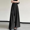 ZANZEA Womens Casual Elastic Waist Solid Color Loose Wide Leg Pants
