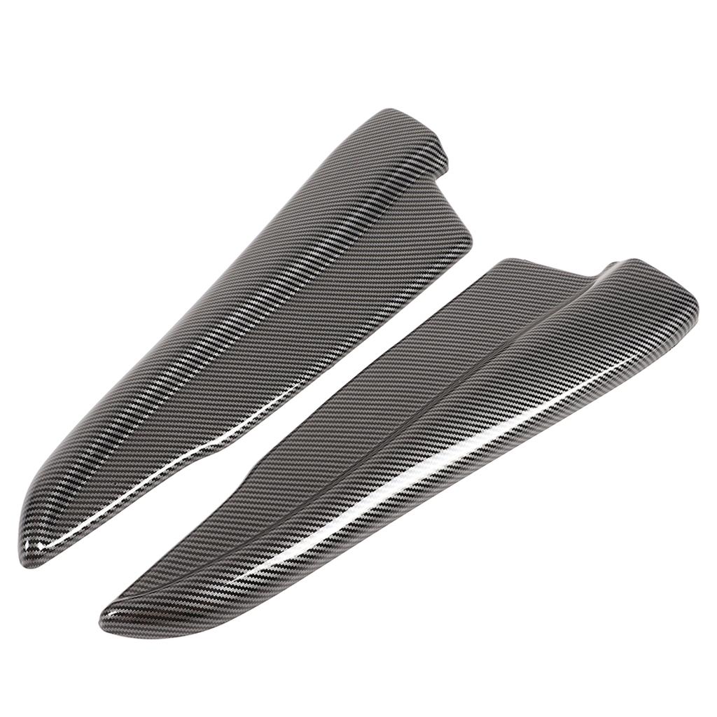 Pair Rear Bumper Lip Spats Splitters Carbon Fiber Style Bumper Corner Scratch Protector Universal for Car