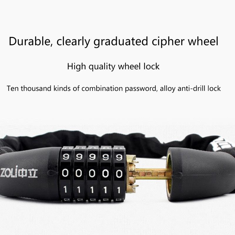 Bezpečnostní zámek na kolo se zámkem Hardware zámku řetězu proti krádeži