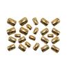 Chic European & American Ins-Style Gold-Plated Square Nail Art Stickers - 24 Removable Wearable Tips