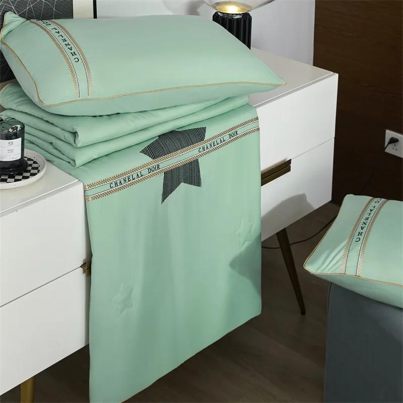 Четырехсезонное хлопковое соевое антибактериальное летнее одеяло класса А серии — фото 6