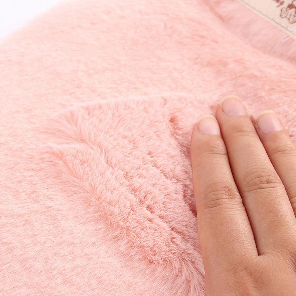 Removable Cover Natural Rubber Hot Water Bottle Hand Warmer Hot Water Bag With Faux Fur Cover