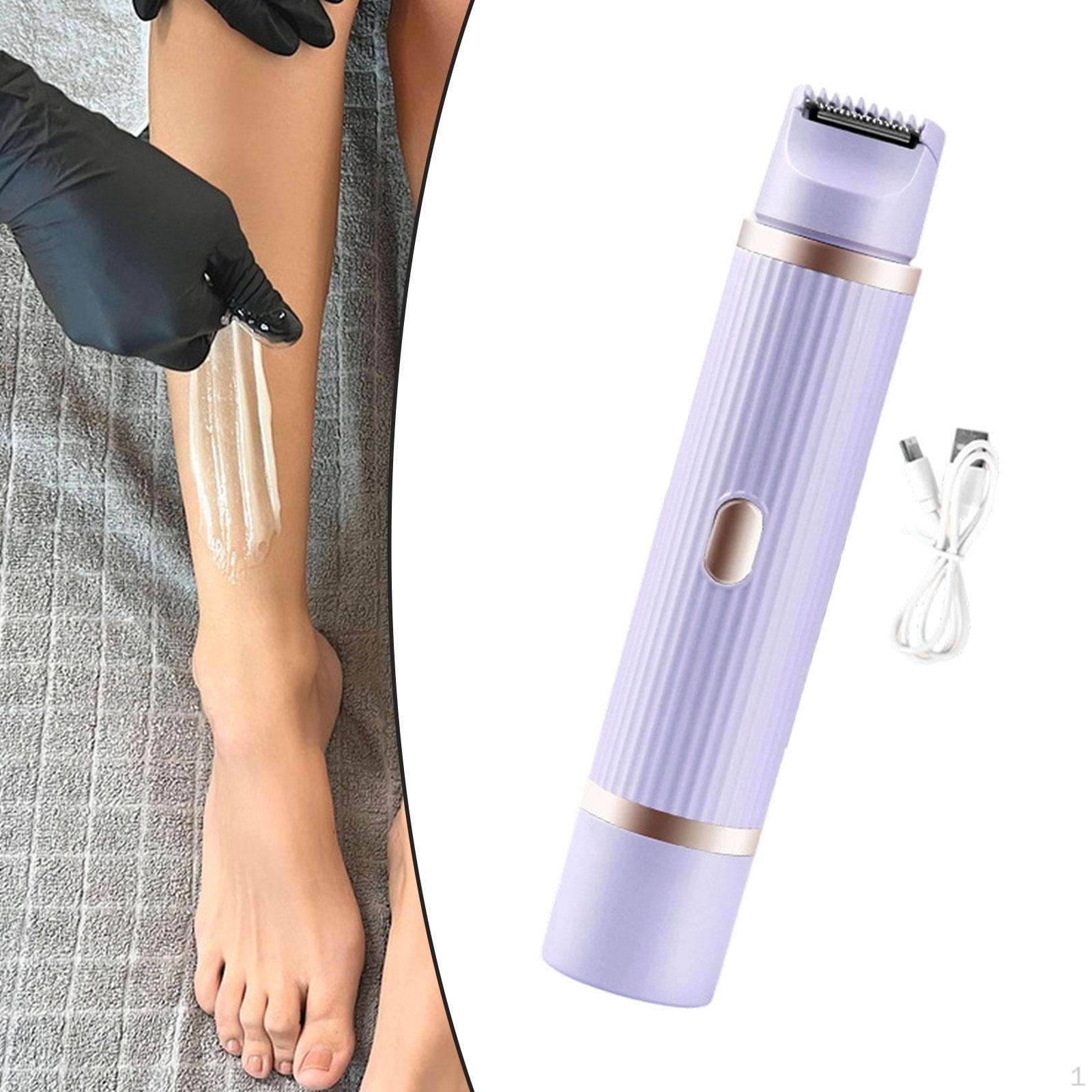 

Триммер для бикини Удалитель для волос на лице Двусторонний Эргономичный Практичный Электрический для подмышек фиолетовый