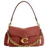 Tabby 16 Metal Logo Leather Shoulder Bag Small Women Shoulder Bag Brown CAN13-B4AY
