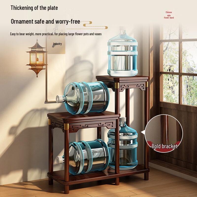 Chinese Style Bamboo Wood Floor Plant Stand