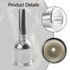 Professional Brass Silver Plated Tuba Mouthpiece Portable Rustproof Trombone Mouthpiece For Amateurs Musician Starters