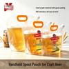 Portable Self-Sealing Transparent Craft Beer Packaging Bags