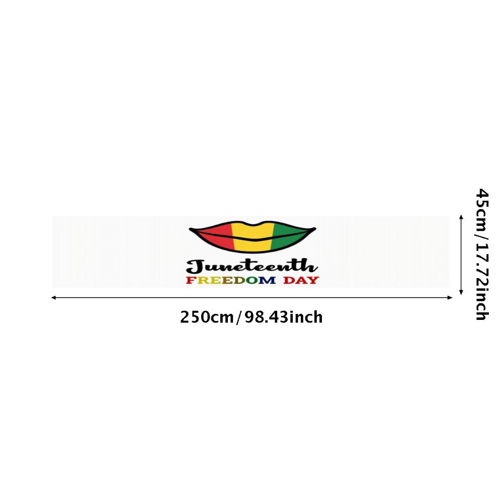 Bold Colors Juneteenth Banner Juneteenth Decor Event Banner for Freedom Day Event Community Event
