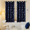 1pc Star and Moon Blackout Curtains, Modern Light-Filtering Drapes with Gilding Technology, Thermal Insulating, Protective, Darkening for Living Room