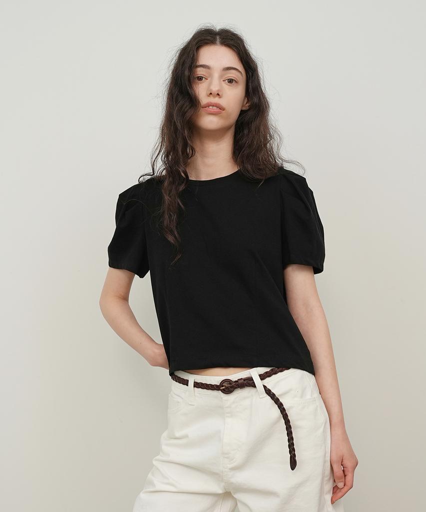 PAUL&ALICE Puff Round Neck Tee / 2 Colors