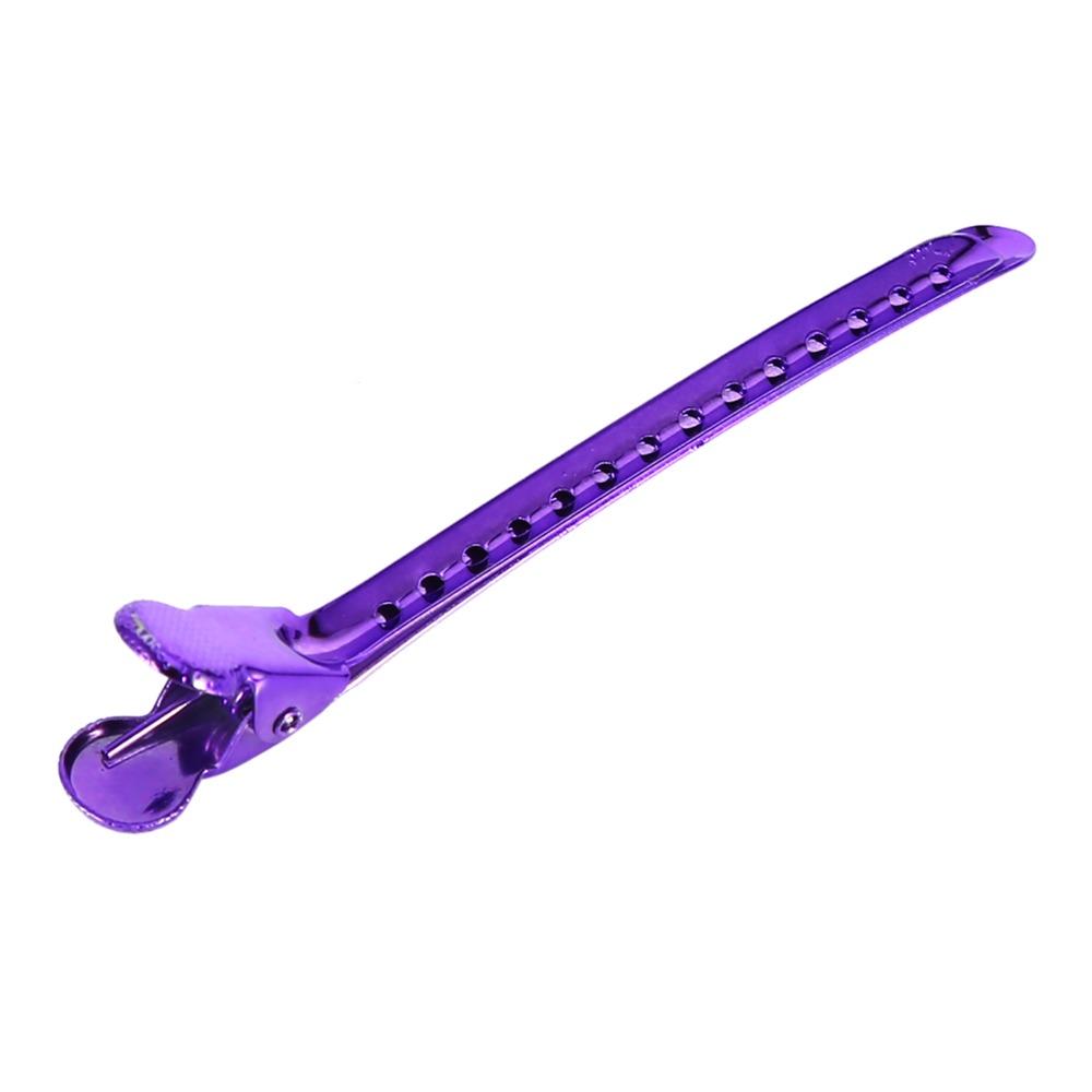 12PCS Purple Salon Hair Clip Fashion Sectioning Clip Home Use Duck Bill Clips  Salon