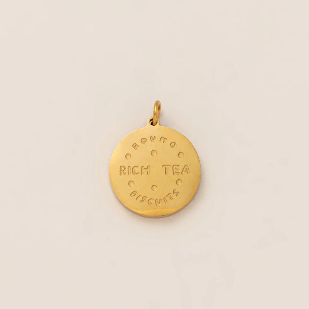 18K Gold Plated Stainless Steel Adjustable Chain with Fruit Pendant for DIY Jewelry
