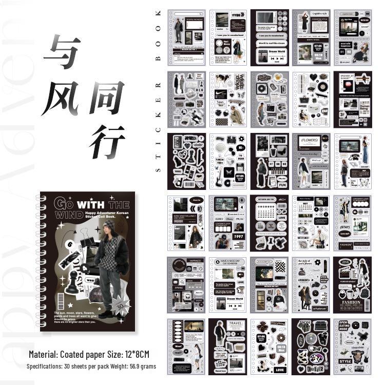 

Ретро Англійські Деко Наклейки - Попередньо вирізаний Матеріал для DIY Декору Журналу від Ю Сянь